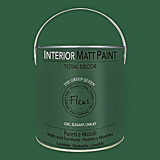 Fleur Pintura para efectos decorativos Interior Matt Paint (The Green Queen, 2,5 l)