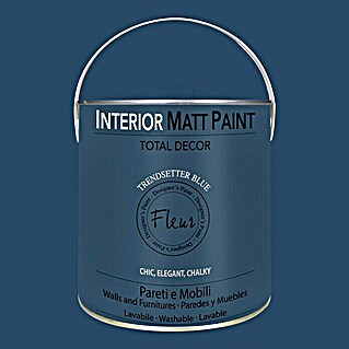 Fleur Pintura para efectos decorativos Interior Matt Paint (Trend Blue, 2,5 l)
