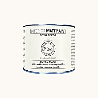 Fleur Pintura para efectos decorativos Interior Matt Paint (Snow White, 375 ml)