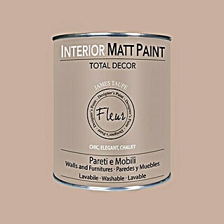Fleur Pintura para efectos decorativos Interior Matt Paint (James Taupe, 750 ml)
