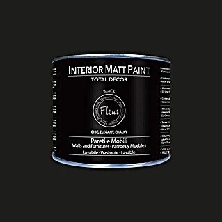 Fleur Pintura para efectos decorativos Interior Matt Paint (Negro, 375 ml)