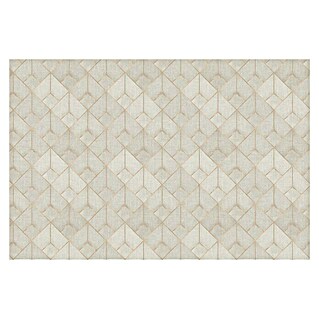Papel pintado de vinilo Rombo (280 x 90 cm, Beige, Autoadhesivo)
