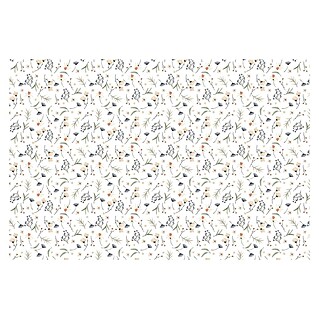 Papel pintado de vinilo adhesivo Jardín (280 x 90 cm, Blanco, Autoadhesivo)