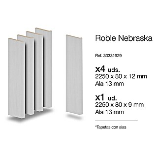 Tapeta Nebraska (80 x 2.250 mm, Gris claro, 5 ud.)