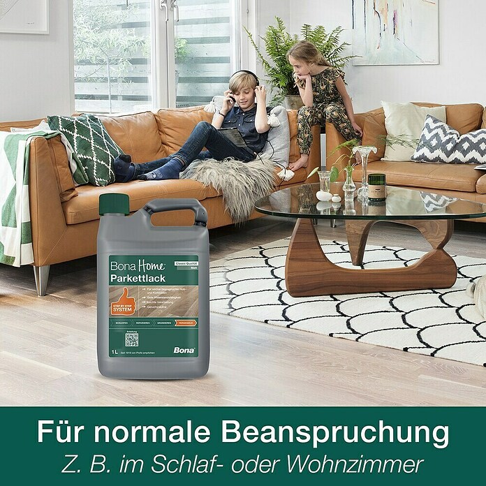 Bona Home Parkettlack Classic (Farblos, Glänzend, 1 l)