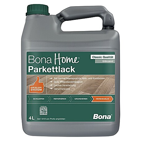 Bona Home Parkettlack Classic (4 l, Farblos, Glänzend)