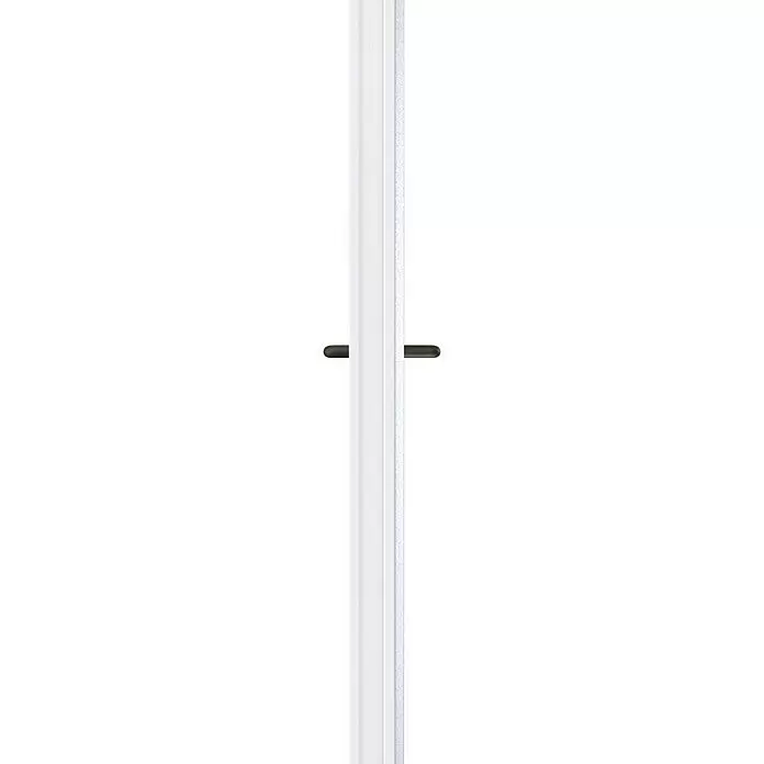 Padilla ZK-Element Classic Plus - 87,5 x 200 cm, DIN Anschlag: Links, Verzinkt - Zwei transparente Glastürflügel mit dunklen Griffen und einem hellgrauen Rahmen.