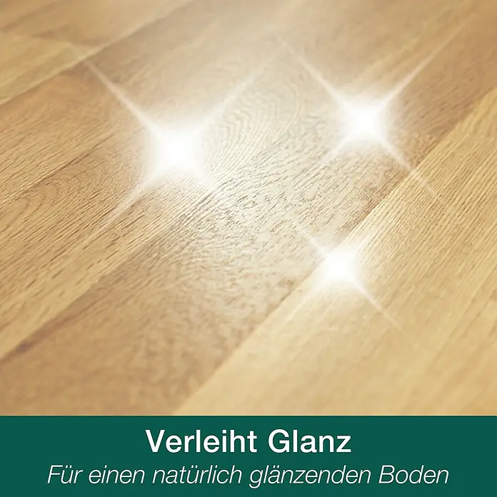 Bona Home Hartwachsöl - 750 ml - Bild eines Laminatbodens mit Glanzbeschichtung. Verleiht Ihrem Boden ein natürlich glänzendes Aussehen und schützt ihn.