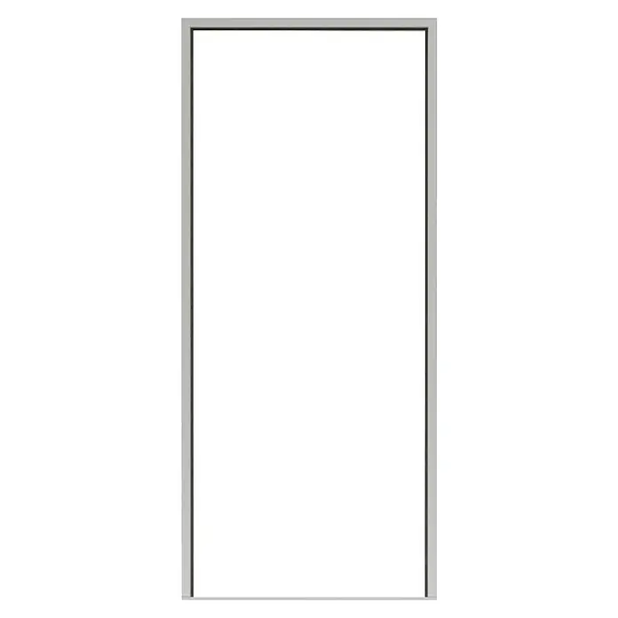 Padilla Eckzarge Rever - 87,5 x 200 cm, DIN Anschlag: Links/Rechts, Lichtgrau - Silberner Fotorahmen mit rechteckiger Form, ideal zum Präsentieren Ihrer wertvollsten Erinnerungen. Elegantes Design für jeden Raum.