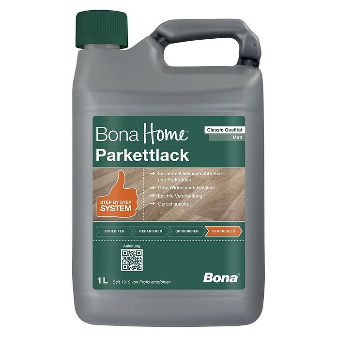 Bona Home Parkettlack Classic (Farblos, Matt, 1 l)