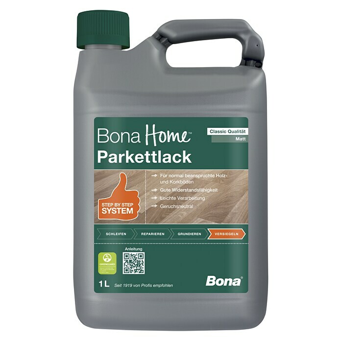 Bona Home Parkettlack Classic (Farblos, Matt, 1 l)