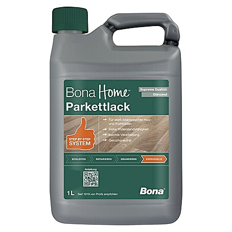Bona Home Parkettlack Supreme (1 l, Farblos, Glänzend)