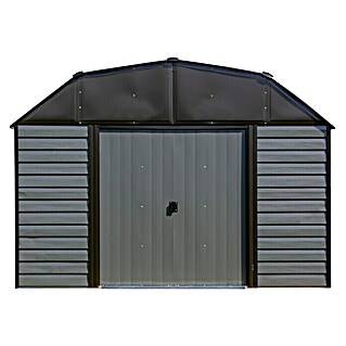Spacemaker Gerätehaus 10x9 (Außenmaß inkl. Dachüberstand (B x T): 313 x 273 cm, Stahl, Charcoalgrau)