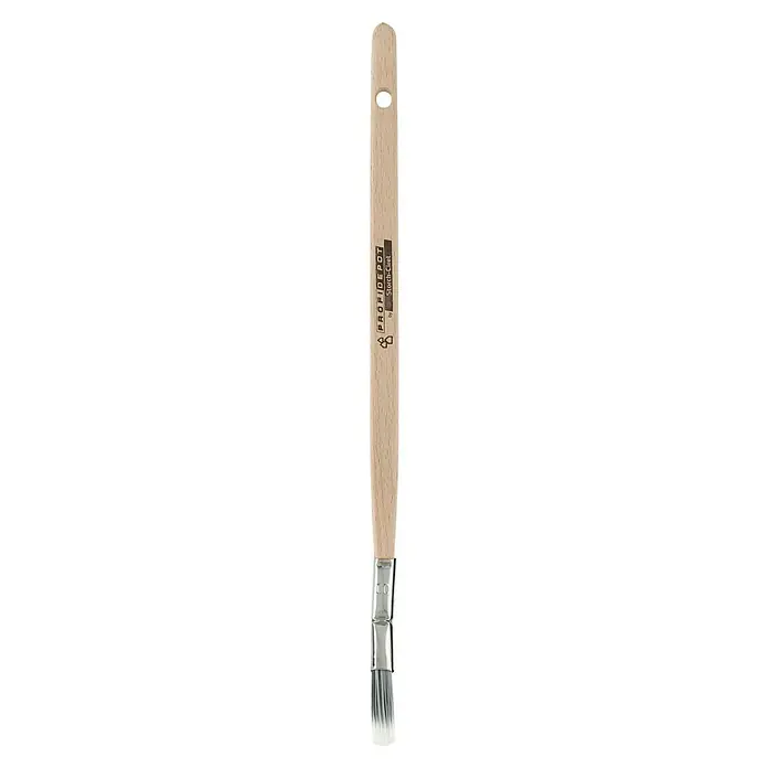 Profi Depot by Storch-Ciret Plattpinsel - Breite Borsten: 10 mm, Gebogen, Holz, Schwarz/Weiß - Pinsel von ProfiDEPOT Storch-Ciret mit Holzgriff, ideal zum präzisen Auftragen von Farben und Lacken auf verschiedenen Oberflächen.