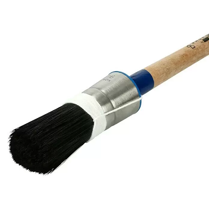 Profi Depot by Storch-Ciret Ringpinsel - Größe Pinsel: 4, Mischborsten, Holz, Schwarz - Detailaufnahme