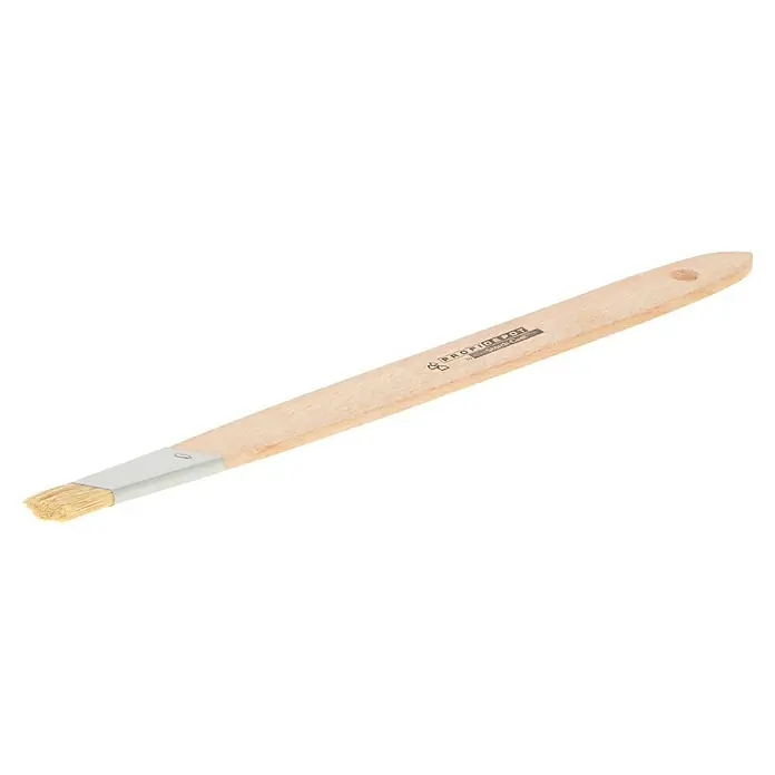 Profi Depot by Storch-Ciret Schrägstrichzieher - Breite Borsten: 15 mm, Mischborsten, Holz - Ein Pinsel mit hellem Holzgriff und Metallfassung, perfekt für präzises Auftragen von Farbe oder Lack. Ideal für Detailarbeiten.