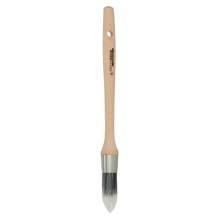 Profi Depot by Storch-Ciret Ringpinsel - Größe Pinsel: 4, Mischborsten, Holz, Schwarz/Weiß - Pinsel für verschiedene Maltechniken. Der Pinsel hat einen Holzgriff und Borsten aus hochwertigen Materialien für gleichmäßiges Auftragen.