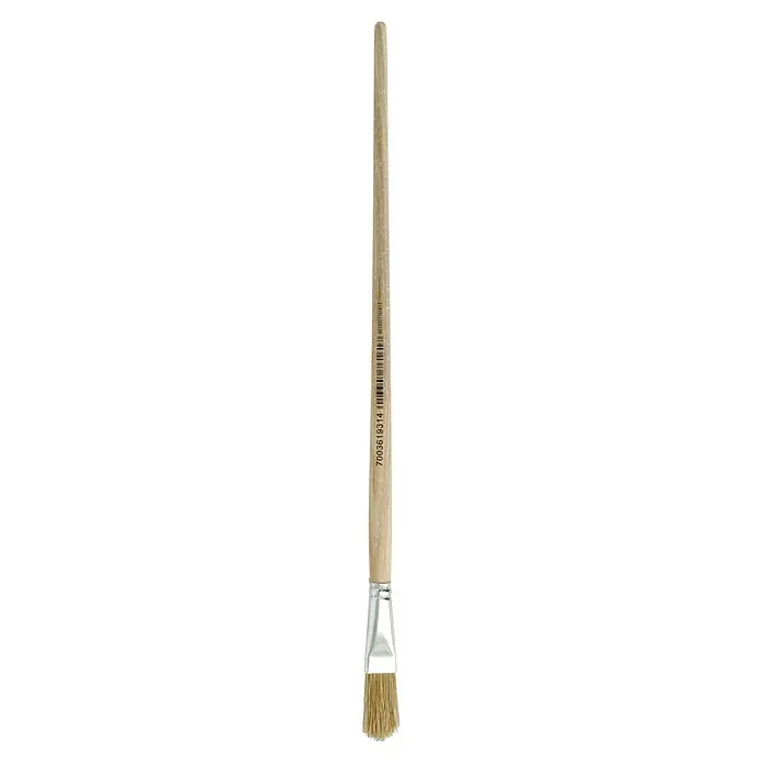 Strichzieher - Größe Pinsel: 14, Chinaborsten, Holz - Pinsel mit Holzgriff und hellen Borsten, ideal für präzise Farbaufträge und Detailarbeiten. Der Pinsel ist ein unverzichtbares Werkzeug für Künstler und Handwerker.