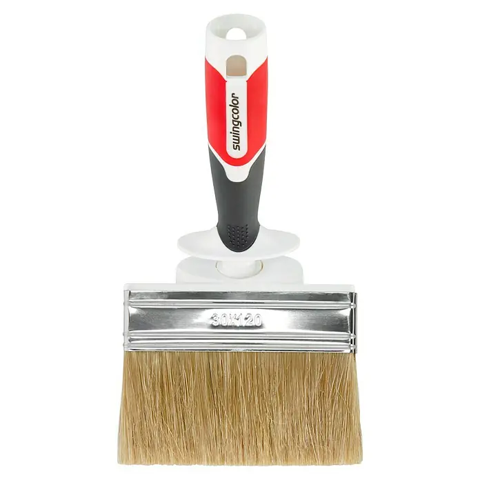 swingcolor Flächenstreicher 3K - Breite Borsten: 120 mm, Art Borsten: Mischborsten, Material Griff: Kunststoff - Ein Swingcolor Flachpinsel 30x120. Ideal für gleichmäßige Farbaufträge, mit ergonomischem Griff für komfortables Malen.