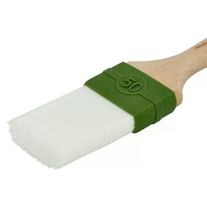 swingcolor Abbeiz-Flachpinsel - Breite Borsten: 50 mm, Nylonfasern, Naturholz - Detailaufnahme