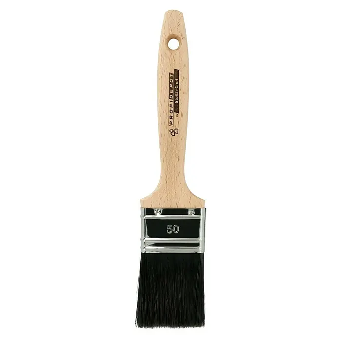 Profi Depot by Storch-Ciret Flachpinsel - Breite Borsten: 50 mm, Mischborsten, Holz, Schwarz - Pinsel der Marke Profi Depot, ideal für präzise Anstriche. Mit Holzgriff und hochwertigen Borsten für ein gleichmäßiges Ergebnis.