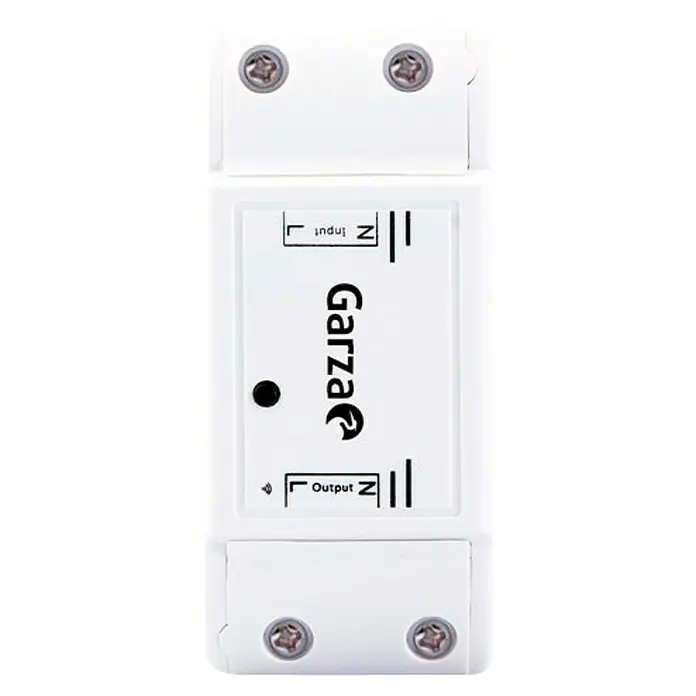 Garza Smart Home Controlador WiFi - Blanco, IP20 - Mini Smart Switch Garza para domótica con conexión WLAN para simplificar el control de iluminación y dispositivos.