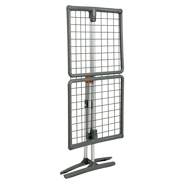 Juwel Flügel-Wäscheständer Superdry Alu - Länge Wäscheleine: 18 m, L x B x H: 181 x 114 x 54 cm, Grau - Wäscheständer mit zwei Gitterflächen zum Trocknen von Kleidung, ideal für den Innen- und Außenbereich, mit stabilem Standfuß.