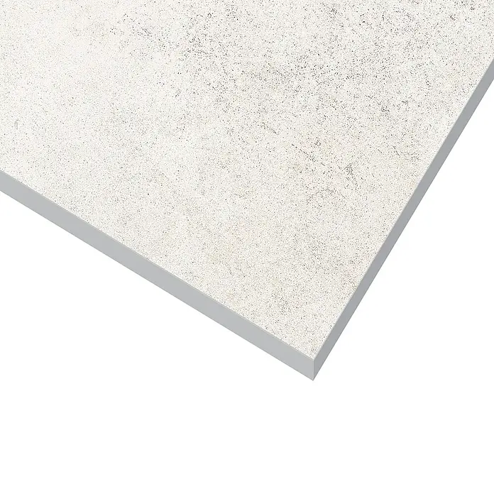 Art-Tec by Palazzo Feinsteinzeugfliese - 80 x 80 cm, Offwhite, Schimmernd - Nahaufnahme einer beigen Bodenfliese mit leicht strukturierter Oberfläche, die sich ideal für moderne Inneneinrichtungen eignet.