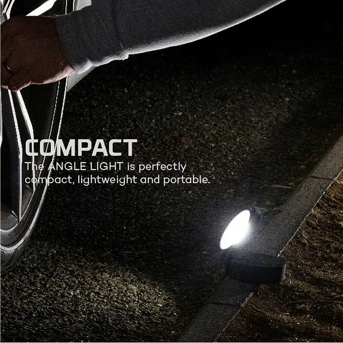 Nebo Tools Linterna Angele Light - 3,8 x 8 x 8 cm, IPX4 - Angle Light compacta: luz LED ligera y portátil, ideal para camping, reparaciones de automóviles o emergencias. La solución de iluminación perfecta.