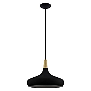 Eglo Lámpara colgante redonda Sabinar (40 W, Ø x Al: 40 x 110 cm, Negro, Negro, E27)