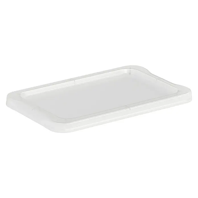 Rotho Clear Box-Deckel - Passend für: Rotho Clear Boxen 4 l, L x B x H: 27,5 x 17,5 x 1,6 cm, Transparent - Ein schlichter, durchsichtiger Deckel für Lebensmittelbehälter, ideal um Speisen frisch zu halten und vor äußeren Einflüssen zu schützen.