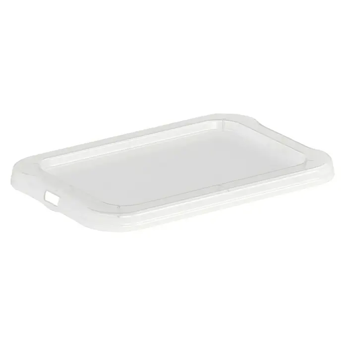 Rotho Clear Box-Deckel - Passend für: Rotho Clear Boxen 1,2 l, L x B x H: 17,9 x 12,2 x 1,1 cm, Transparent - Transparenter rechteckiger Deckel, ideal zum Abdecken von Behältern, schützt den Inhalt und hält ihn frisch.