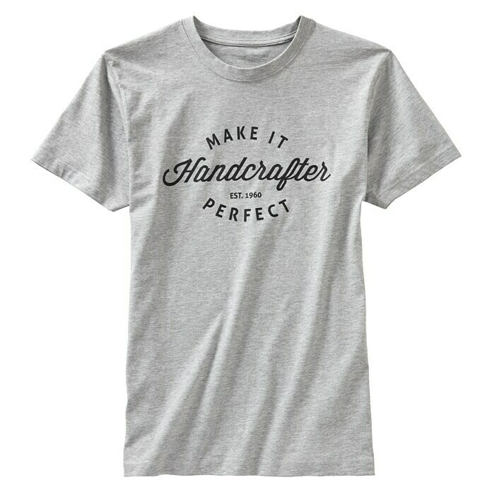 T-Shirt HandcrafterXL, Grau Front View