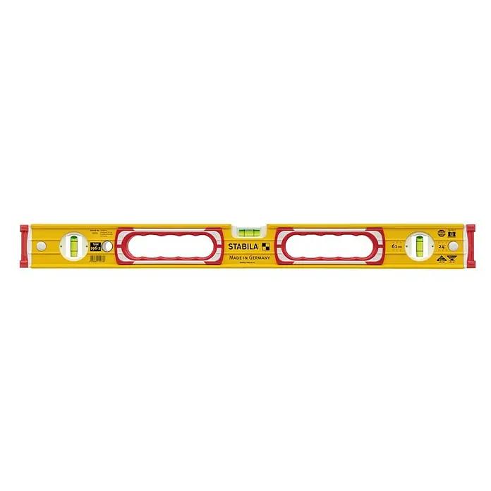 Stabila Wasserwaage Typ 196-2 - Länge: 100 cm, Anzahl Libellen: 3 Stk. - Wasserwaage von Stabila, ideal zum präzisen Ausrichten. Robuste Bauweise mit gut sichtbaren Libellen für genaue Messungen.