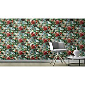 Rasch Tropical House Vliestapete Landschaft (Ziegelrot, Floral, 10,05 x 0,53 m) | BAUHAUS