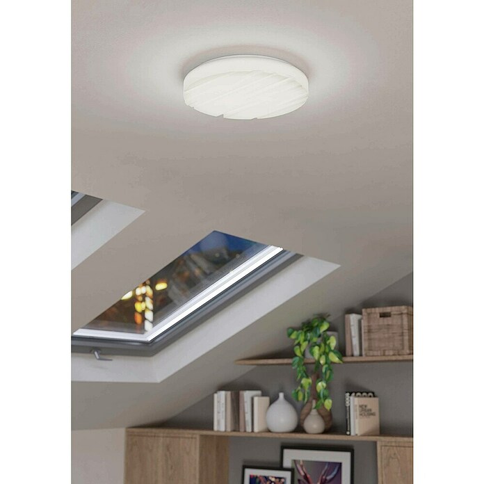 Eglo Plafón LED redondo Ferentino (10 W, Ø x Al: 28 x 6 cm, Blanco, Blanco, Blanco cálido) | BAUHAUS