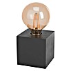 Eglo Lámpara de sobremesa Prestwick (40 W, L x An x Al: 9,5 x 9,5 x 9,5 cm, Negro, E27) | BAUHAUS