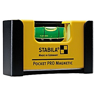 Stabila Wasserwaage Pocket Pro Magnetic (Magnet, Anzahl Libellen: 1 Stk.)