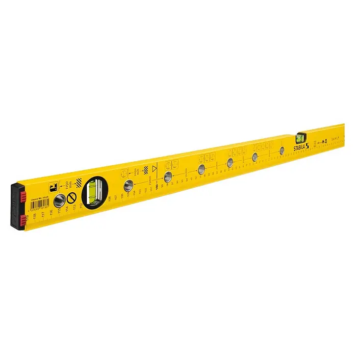 Stabila Wasserwaage Typ 70 electric - Länge: 120 cm, Anzahl Libellen: 2 Stk. - Eine gelbe Stabila Wasserwaage, die für genaue Messungen und Ausrichtungen entwickelt wurde. Das robuste Werkzeug für professionelle Handwerker.