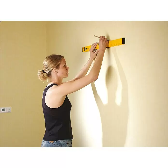 Stabila Markier-Wasserwaage Typ 70 MAS - Länge: 80 cm, Anzahl Libellen: 2 Stk. - Anwendungsbeispiel