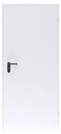 Kellertür 99x207 Cm DIN Rechts - Stahltür Komplettset Mit Schloss Für Keller, Garage & Werkstatt