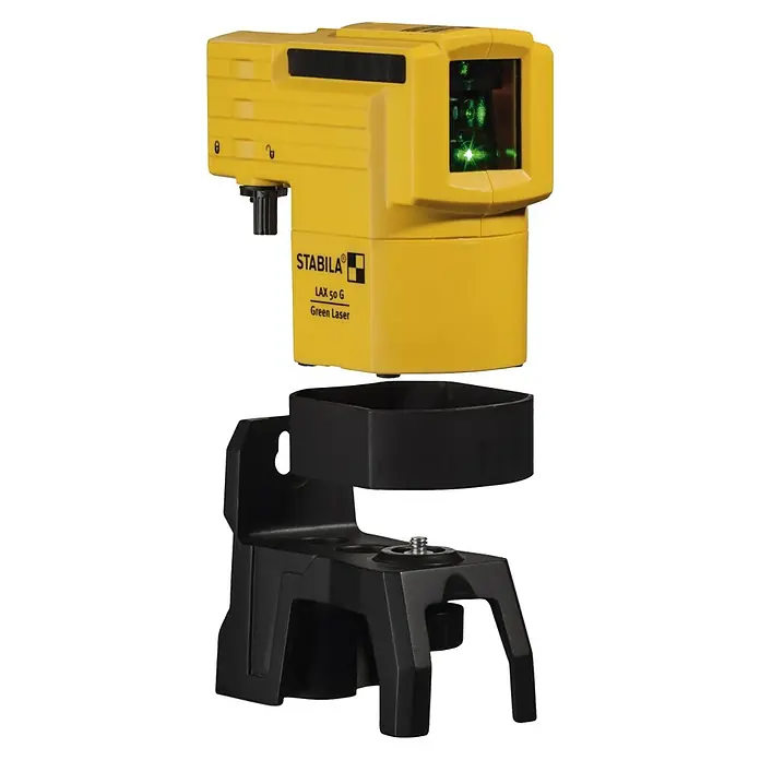 Stabila Kreuzlinienlaser LAX 50 G - Max. Arbeitsbereich: 30 m - Das Stabila LAX 50 G Green Laser Nivelliergerät mit präziser Lasertechnologie und robustem Design für professionelle Anwendungen.