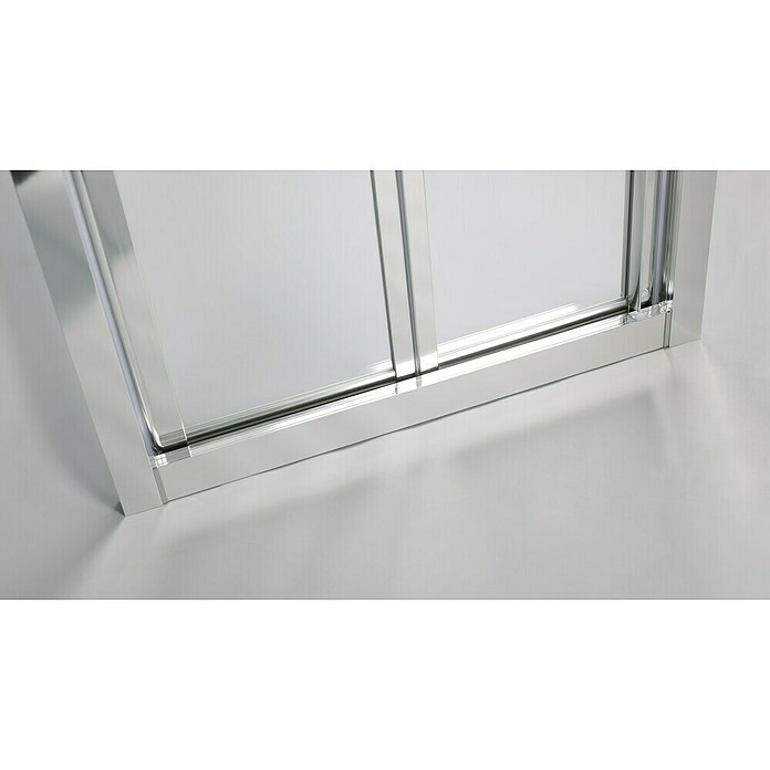 GME Mampara de ducha frontal Akord (An x Al: 90 x 195 cm, 4 mm, Plateado)