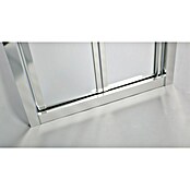 GME Mampara de ducha frontal Akord (An x Al: 90 x 195 cm, 4 mm, Plateado)