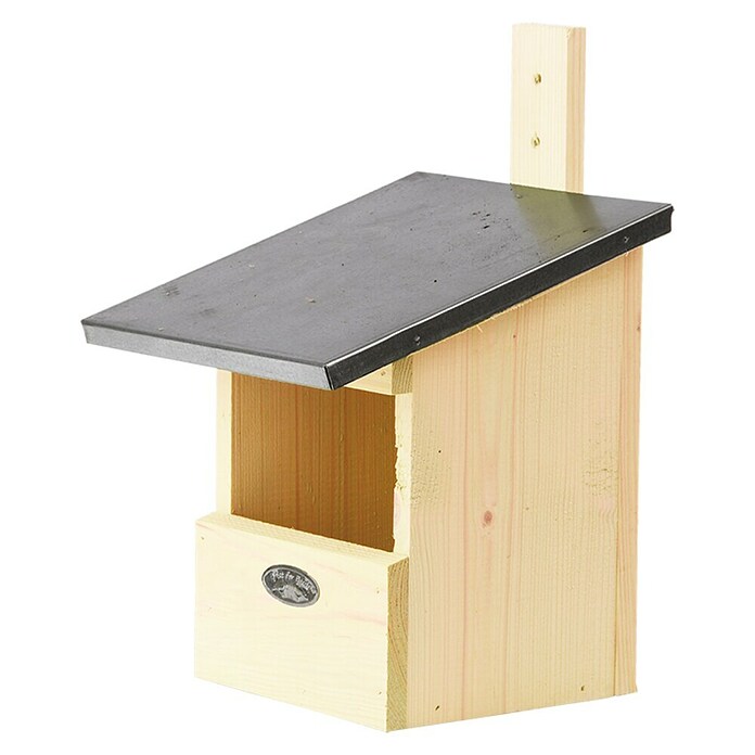 Nestkast Roodborst met zinken dak (19,2 x 21 x 33,3 cm, Lichtbruin) | BAUHAUS