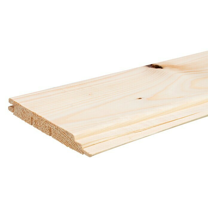 Profilholz I (Fichte/Tanne, B-Sortierung, 250 x 12,1 x 1,4 cm)