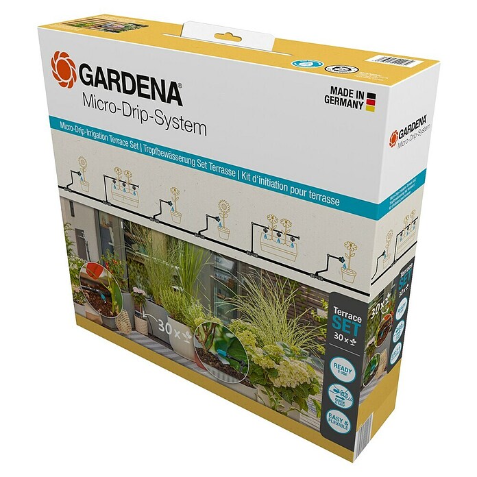 GARDENA Kit de démarrage du système Micro-Drip pour terrasses