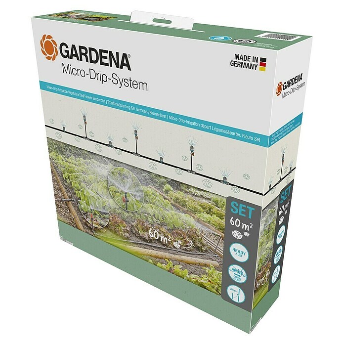 GARDENA Kit de démarrage du système Micro-Drip pour les potagers et les parterres de fleurs