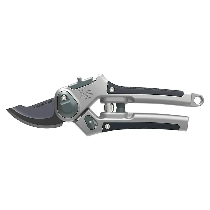Kent & Stowe Gartenschere Eversharp Lite - Bypass - Eine hochwertige Amboss-Gartenschere von KS&S Eversharp mit einer scharfen Klinge für müheloses Schneiden von Ästen und Zweigen im Garten.