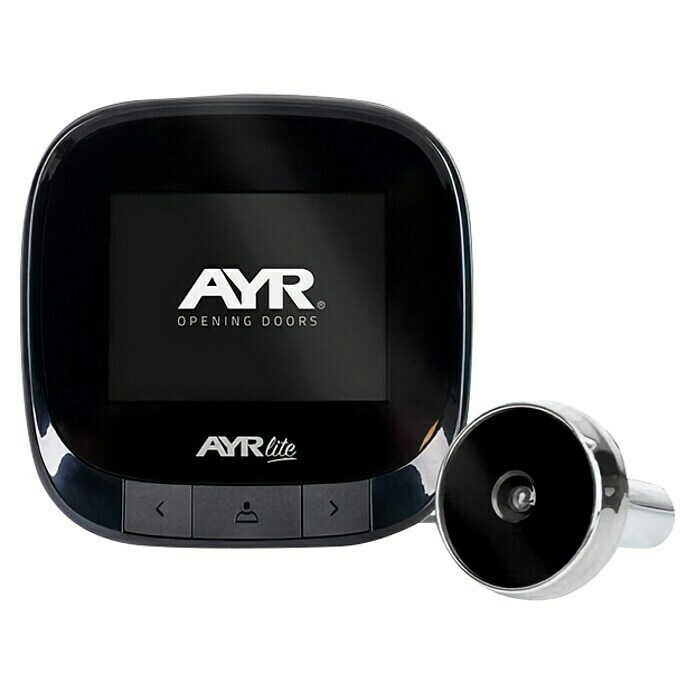 AYR Mirilla digital 9001 (Negro, Grosor de la puerta: 35 mm - 120 mm) | BAUHAUS